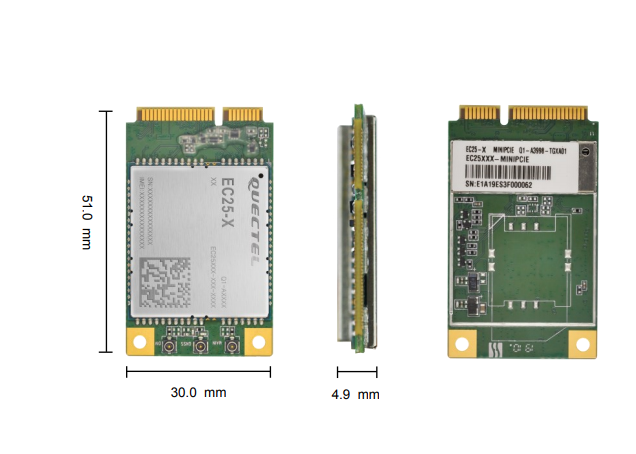 CellularModule - LTE EC25 X Mini PCIe