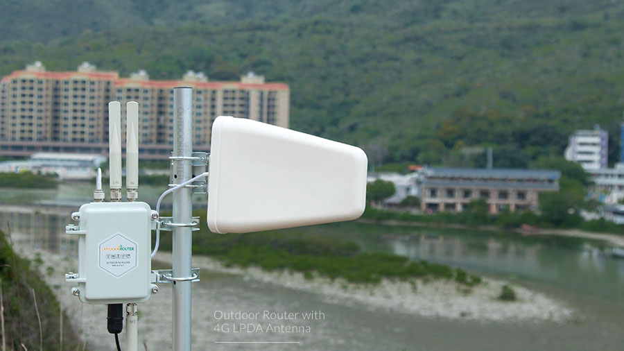 CellularModule - Outdoor 4G Router with 4G LPDA Directional Antenna