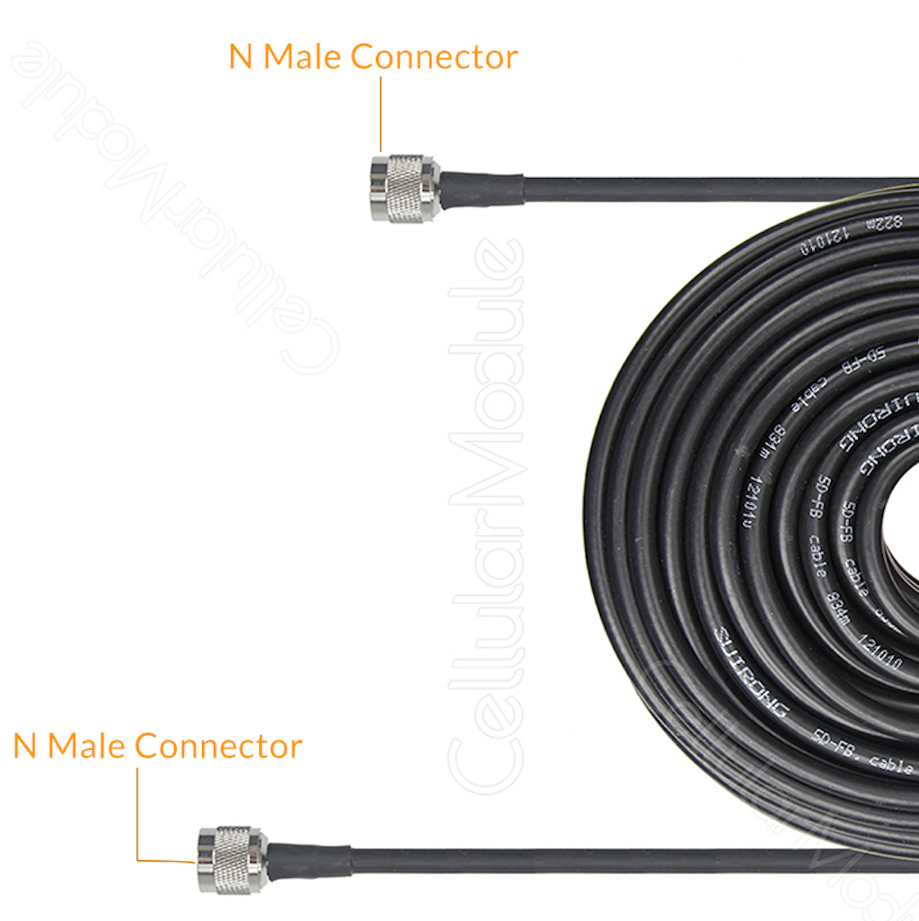 CellularModule - coaxial cable with 2x N Male connector 2
